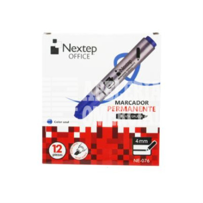 MARCADOR PUNTO GRUESO PERMANENTE NEXTEP C.AZUL
